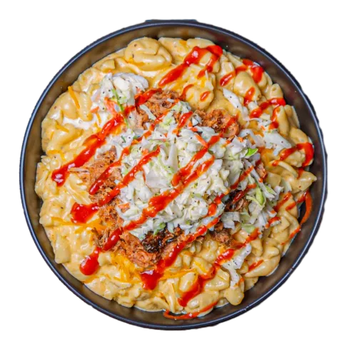 Pulled pork Mac & Cheese